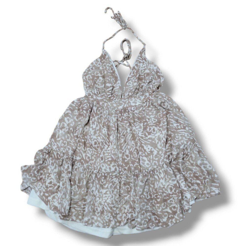 Lovely Day Dress Size Small Women's Halter Fit And Flare Dress Mini Dress Lined